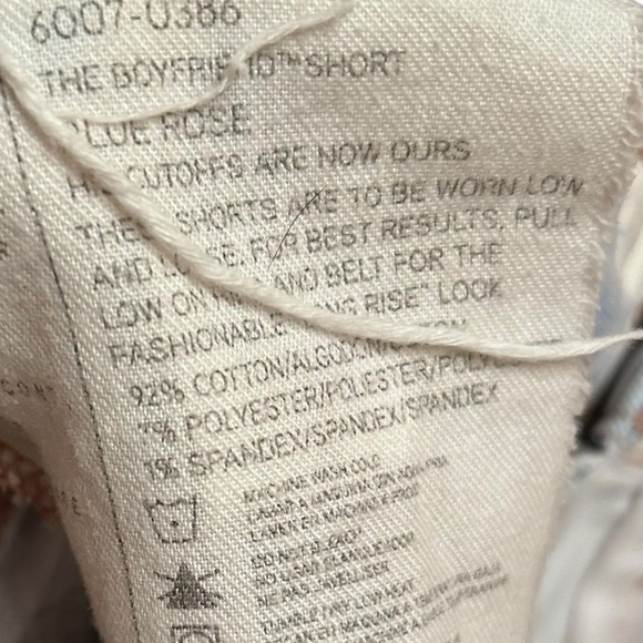 current Elliott Girlfriend shorts in blue rose floral print - Picture 8 of 10